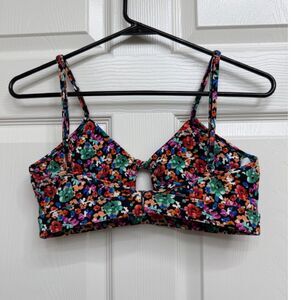 Salty Honey Floral Bathing Suit Top - Size L